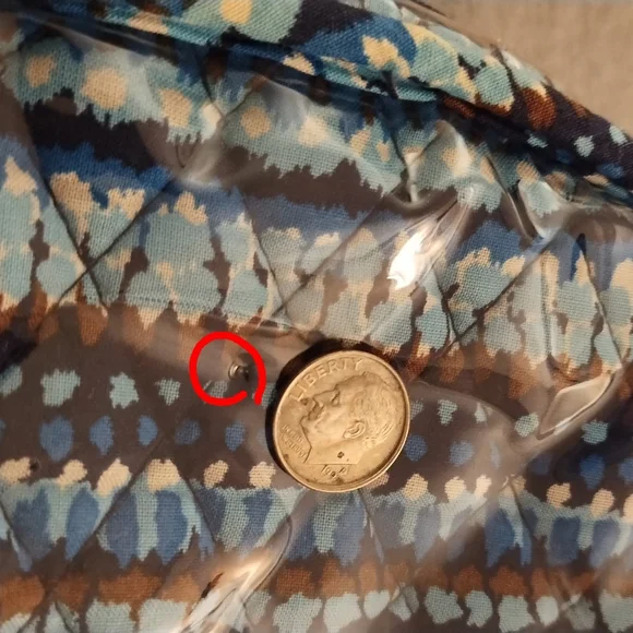 Vera Bradley Blue Floral Small Cosmetic Bag - Picture 13 of 15